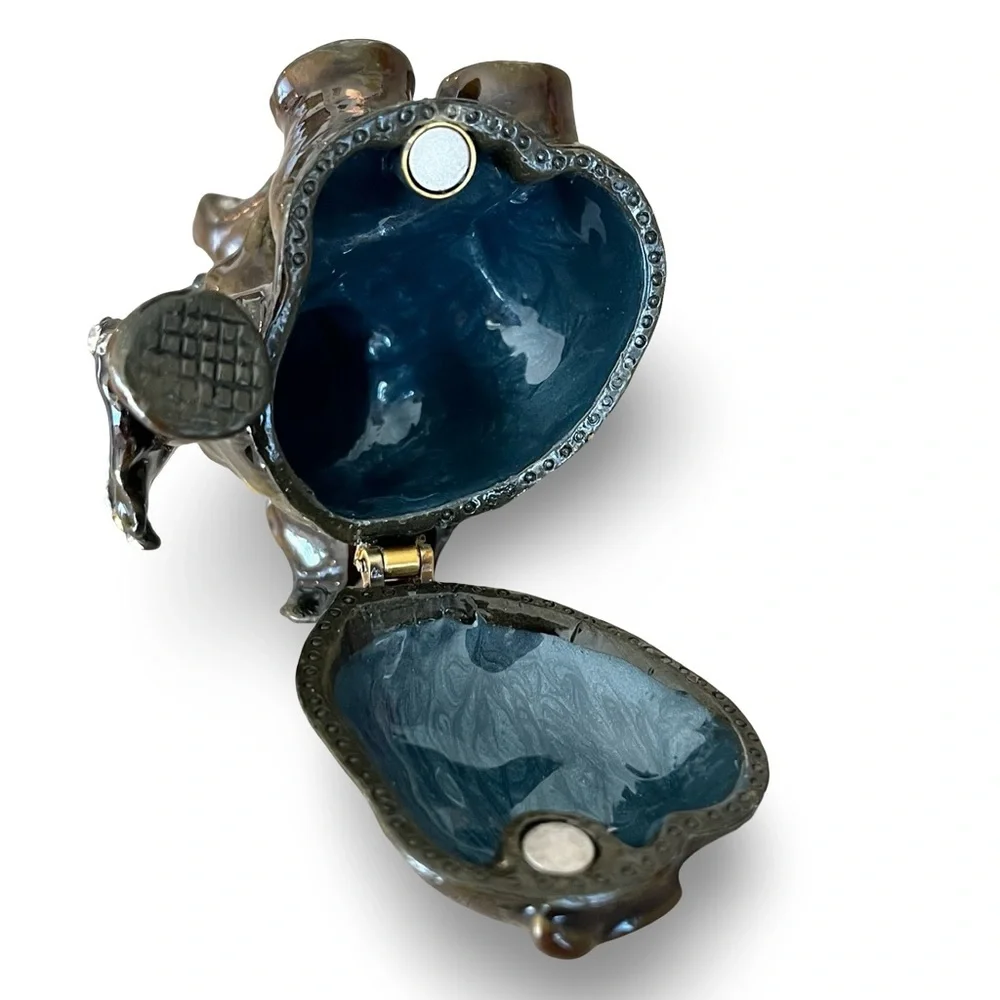 Baby Elephant Crystal Trinket Box